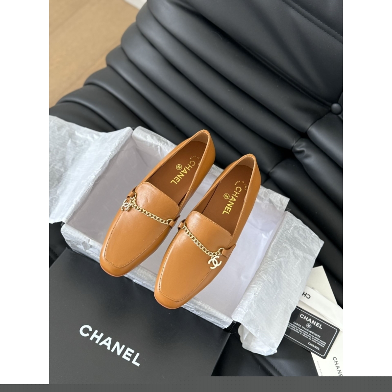 Ch*el leather shoes